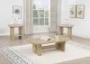 Coaster Fine Furniture 706588-S3 Kailani - 3-Piece Coastal Coffee And End Table Set - Beige Oak