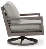 Ashley Furniture P564-821 Hillside Barn - Swivel Lounge W/ Cushion - Gray / Brown