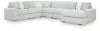 Ashley Furniture 25903S22 Ashley Furniture 25903S22 Stupendous - 6-Piece Sectional With RAF Corner Chaise - Alloy