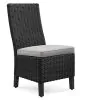 Ashley Furniture P792-601 Beachcroft - Side Chair With Cushion (Set of 2) - Black / Light Gray