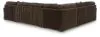 Ashley Furniture 98104S3 Ashley Furniture 98104S3 Midnight-Madness - 4-Piece Sectional With RAF Corner Chaise - Chocolate