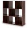 Ashley Furniture EA1055-3X3 Glosmount - Nine Cube Organizer - Cherry / Light Brown