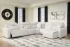 Ashley Furniture 65907S6 Ashley Furniture 65907S6 Modmax II - 6-Piece Power Reclining Sectional With RAF Press Back Power Chaise And Console - Stone