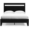 Ashley Furniture EB3392B2 Finch - Queen Panel Platform Bed - Black / Brown