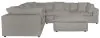 Jackson Furniture Industries 4445/31/59/28/6-26 Jackson Furniture Industries 4445/31/59/28/6-26 Posh - 6 Piece Modular Sectional With 2 Armless, 3 Corners, 1 Cocktail Ottoman - Dove