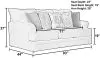 Jackson Furniture Industries 447003-1680/16-2198/28 Zeller - Sofa - Cream