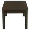CoasterEssence 736184 Amaro - 3 Piece Coffee And End Table Set - Dark Brown