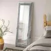 CoasterEssence 961636 Valerie - Acrylic Crystal Floor Mirror - Silver