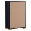 Coaster Fine Furniture 222835 Marceline - 5-Drawer Bedroom Chest - Black