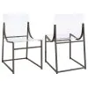 Coaster Fine Furniture 121142 Adino - Acrylic Dining Side Chair (Set of 2) - Black Nickel