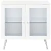Coaster Fine Furniture 950396 Nieta - 2 Door Engineered Wood Accent Cabinet - White High Gloss
