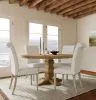 Coaster Fine Furniture 180200-S5B Florence - 5 Piece Round Dining Table Set - Rustic Honey