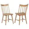 Coaster Fine Furniture 108546NAT Middleton - Solid Wood Dining Side Chair Brown (Set of 2) - Natural