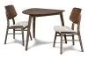 New Classic 40-1651-D2C Oscar - Corner Table & 2 Chairs - Walnut