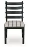 Benchcraft® D858-02 Benchcraft® D858-02 Ridgester - Dining Upholstered Side Chair (Set of 2) - Beige / Black