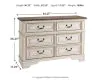 Ashley Furniture B743-21 Ashley Furniture B743-21 Realyn - Dresser - 6-drawer - White / Brown / Beige