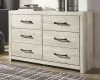 Ashley Furniture B192-31 Cambeck - Six Drawer Dresser - Whitewash