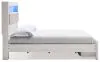 Ashley Furniture B2640B30 Altyra - King Upholstered Bookcase Bed With Storage - White