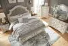 Ashley Furniture B743B21 Realyn - California King Upholstered Bed - White / Brown / Beige