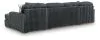 Ashley Furniture 98105S7 Ashley Furniture 98105S7 Midnight-Madness - 3-Piece Double Chaise Sectional - Gunmetal