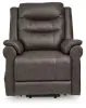 Ashley Furniture 1800412 Oatman - Power Lift Recliner - Umber