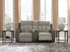 Ashley Furniture PC6320418 WhipLash - Power Reclining Loveseat With Console / Adj Headrest - Sisal