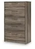 Ashley Furniture PCB2005-46 Elbrim - Five Drawer Chest - Brown