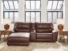 Ashley Furniture PCU62607S17 Ashley Furniture PCU62607S17 DeepWakes - 3-Piece Power Reclining Sectional With LAF Press Back Power Chaise And Storage Console - Canyon