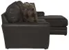 Jackson Furniture Industries 4378/46/76-09 Jackson Furniture Industries 4378/46/76-09 Denali - 2 Piece Italian Leather Match Sofa Chaise With Right Side Facing Chaise - Chocolate