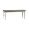 Liberty Furniture 244-C9000B Magnolia Manor - Dining Bench - Antique White