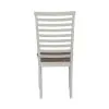 Liberty Furniture 182-C2001S Brook Bay - Upholstered Ladder Back Side Chair - Textured White / Carbon Gray