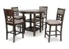 New Classic D1763-52S-CHY New Classic D1763-52S-CHY Mitchell - 5 Piece Counter Dining Set - Cherry