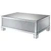 CoasterElevations 722498 Gillian - Rectangular Mirrored Acrylic Coffee Table - Silver