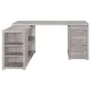 CoasterEveryday 801516 Yvette - 3-Drawer L-Shape Computer Desk - Gray Driftwood
