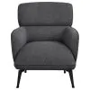 Coaster Fine Furniture 903082 Andrea - Upholstered Crecent Arm Accent Chair - Gray