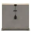 Riverside Furniture 87168 Sariel - Stone Top 3 Drawer Nightstand - Dark Brown
