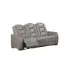 New Classic L3183A-30P2-LGY Breckenridge II - Sofa With Power Headrest & Footrest - Light - Gray