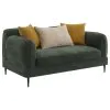 Coaster Fine Furniture 509132 Jade - Chenille Upholstered Modern Track Arm Loveseat - Green