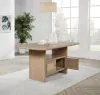 Coaster Fine Furniture 109388 Kailani - Cane Counter Height Storage Dining Table - Beige Oak