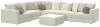 Jackson Furniture Industries 2235/37/31/59/36/12-16 Jackson Furniture Industries 2235/37/31/59/36/12-16 Ritzy - 6 Piece Modular Sectional And 1 Included Cocktail Ottoman - Bone