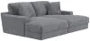 Jackson Furniture Industries 3445/15/16-28 Jackson Furniture Industries 3445/15/16-28 Cozy - 2 Piece Double Wide Chaise With USB Charging Ports - Gunmetal