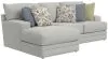 Jackson Furniture Industries 2340/75/42-28 Jackson Furniture Industries 2340/75/42-28 Stockbridge - 2 Piece Sofa Chaise With Comfort Coil Seating And 6 Accent Pillows Included (Left Side Facing Chaise) - Slate