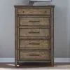 Liberty Furniture 930-BR41 Carolina Park - 5 Drawer Chest - Amber Brown
