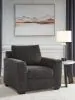 Benchcraft® 63101/20/14 Loreo - 2 Pc. - Chair, Ottoman - Ebony