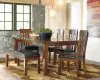 Ashley Furniture D594-00 Ralene - Large UPH Dining Room Bench - Medium Brown