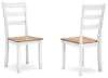 Ashley Furniture D398-01 Ashley Furniture D398-01 Gesthaven - Dining Room Side Chair (Set of 2) - Natural / White