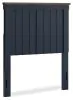 Ashley Furniture B414-53 Landocken - Twin Panel Headboard - Brown / Blue