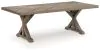 Ashley Furniture PCP790-625 Laguna Heights - Rectangular Dining Table With Umbrella Option - Beige