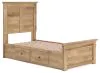 Ashley Furniture PCB1170B30 Ashley Furniture PCB1170B30 Makidern - Twin Panel Storage Bed With 2 Under Bed Storage Units - Tan