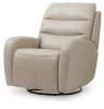 Ashley Furniture PCU1550095 Motion-Max - Swivel Glider Power Recliner - Stonewash
